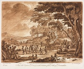 Liber Veritatis:  No. 108, Landscape with Satyrs and Nymphs Dancing, 1775. Richard Earlom (British,