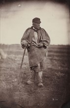 Man with Walking Stick, late 1870's. Auguste Giraudon's Artist (French). Albumen print from wet