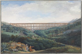 The Aqueducts at Caserta, 1789. Carl Ludwig Hackert (German, 1751-1798). Gouache with graphite
