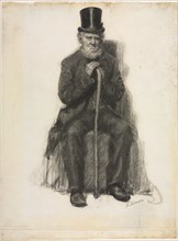 Study of an Old Man (Possibly a Study for Portrait of Peter Folger), c. 1886. Eastman Johnson