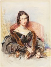 Portrait of a Woman, c. 1830-1835. George Richmond (British, 1809-1896). Watercolor with graphite