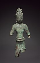 Bodhisattva, 700s. Northern Thailand, Buriram Province, ca. 8th century. Bronze; overall: 31.5 x 13