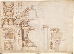 Study for the 'Essequie' Conducted in San Lorenzo, Florence, in 1637 in Honour of Holy Roman