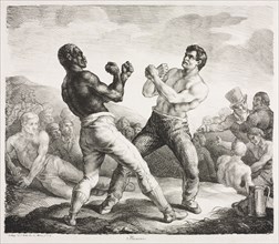 Boxers, 1818. Théodore Géricault (French, 1791-1824). Lithograph; sheet: 42.2 x 50 cm (16 5/8 x 19