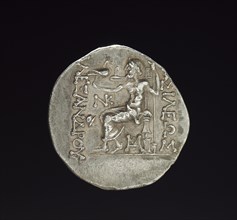 Indo-Greek Coin, 200-1. Afghanistan, Bactria, c. 2nd-1st century BC. Silver; diameter: 3.2 x 0.5 cm