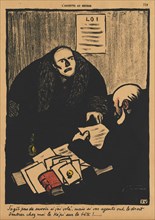 Crimes and Punishments II, 759: The question is, not whether... , 1873. Félix Vallotton (French,