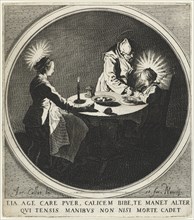 The Blessing (Le Bénédicité) also known as The Holy Family at Table, 1628. Jacques Callot (French,