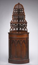Corner Cabinet (Étagère), c. 1840-1850. America, probably New York, American Gothic Revival, 19th
