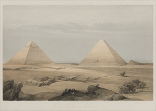 Egypt and Nubia, Volume II: Pyramids of Geezeh, 1848. Louis Haghe (British, 1806-1885), F.G.Moon,