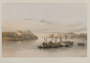 Egypt and Nubia, Volume II: General View of Esouan and the Island of Elephantine, 1848. Louis Haghe