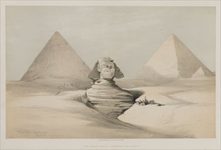 Egypt and Nubia, Volume I: The Great Sphinx, Pyramids of Gezeeh, 1846. Louis Haghe (British,