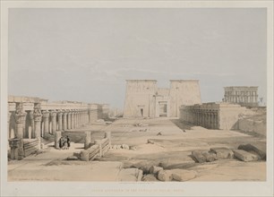 Egypt and Nubia, Volume I: Grand Approach to the Temple of Philae, Nubia, 1847. Louis Haghe