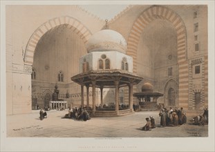 Egypt and Nubia, Volume III, Mosque of the Sultan Hassan, Cairo, 1848. Louis Haghe (British,