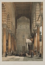 Egypt and Nubia, Volume III: Interior of the Mosque of the Metwalys, 1849. Louis Haghe (British,