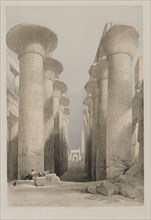 Egypt and Nubia, Volume I: Thebes, Great Hall at Karnac, 1848. Louis Haghe (British, 1806-1885), F
