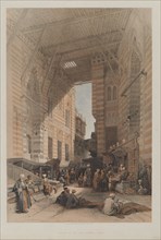 Egypt and Nubia, Volume III: Bazaar of the Silk Mercers, Cairo, 1848. Louis Haghe (British,