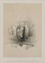 Egypt and Nubia, Volume II: Part of the Hall of Columns at Karnak, Thebes, 1847. Louis Haghe