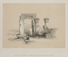 Egypt and Nubia, Volume II: Ruins - Temple on the Island of Biggeh, Nubia, 1847. Louis Haghe