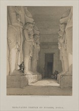Egypt and Nubia, Volume I: Excavated Temple of Gyrshe, Nubia, 1846. Louis Haghe (British,