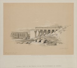 Egypt and Nubia, Volume II: Lateral View of the Temple called The Typhonoeum at Dendera, 1848.