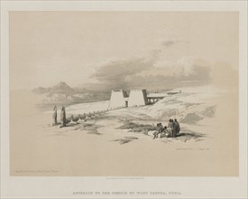 Egypt and Nubia, Volume I: Approach to the Temple  of Wady Saboua, Nubia, 1847. Louis Haghe