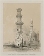 Egypt and Nubia, Volume III: Ruined Mosques in the Desert, West of the Citadel, 1849. Louis Haghe