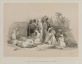 Egypt and Nubia, Volume III: In the Slave Market at Cairo, 1849. Louis Haghe (British, 1806-1885),