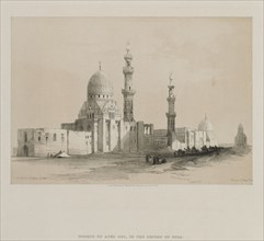 Egypt and Nubia, Volume III: Tombs of the Caliphs-Cairo.  Mosque of Ayed Be[y], 1849. Louis Haghe