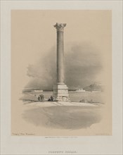 Egypt and Nubia, Volume I: Pompey's Pillar, Alexandria, 1846. Louis Haghe (British, 1806-1885), F.G