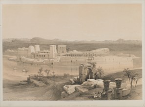 Egypt and Nubia, Volume I: General View of the Island of Philae, Nubia, 1846. Louis Haghe (British,