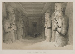 Egypt and Nubia, Volume I: Interior of the Temple of Aboo-Simbel, 1846. Louis Haghe (British,