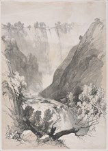 Sketches at Home and Abroad: Falls of Terni, 1830. James Duffield Harding (British, 1798-1863),