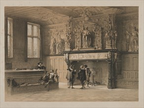 Sketches in Belgium and Germany, Volume I: Hall of Justice of the Magistrates du Franc, Bruges,