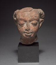 Female Head, 400s-500s. India, Gangetic plain region, Gupta period, 5th-6th centuries. Terracotta;