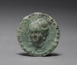 Roundel, c. 1st century BC. India, Satavahana Period, c. 1st century BC. Bronze with repousse and