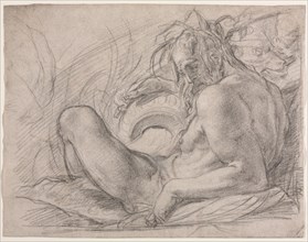 The River God Tiber (Study for a fresco, Miracle of the Snow, or the Foundation of Santa Maria