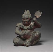 Seated Zenki, 1400s. Japan, Muromachi period (1392-1573), 15th century. Wood with pigment; overall: