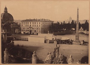 View of Rome, c. 1860. Unidentified Photographer. Albumen print from a collodion negative; image: