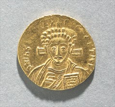 Solidus of Justinian II, 705. Byzantium, Constantinople, 8th century. Gold; diameter: 2 cm (13/16