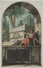 Design for a Fresco of the Tomb of Vincenzo Martinelli (1737-1807) in the Certosa of Bologna, c.