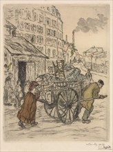 Types de petits Gens: Le Déménagement, 1894. Jean-François Raffaëlli (French, 1850-1924). Etching