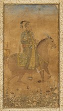 Sultan Abdullah Qutb Shah (1614-74) on Horseback, c. 1635. Southern India, Golconda. Ink,