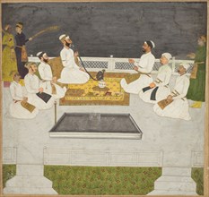Husain Ali Khan Entertaining His Brothers (The Sayyid Brothers), c. 1712-19. India, Mughal Dynasty
