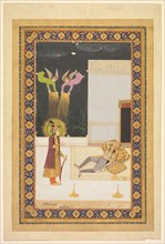 The Dream of Zuleykha, c. 1770. India, Lucknow, Mughal, 18th century. Opaque watercolor with gold