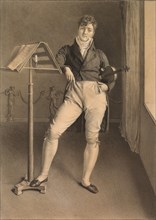 Portrait of Violinist Jean Vidal (1789-1867), 1808. Adrien Victor Auger (French, 1787-1854). Black