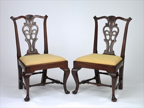 Two Side Chairs, c. 1775-1790. John Townsend (American, 1732-1809). Mahogany; overall: 39 x 24 x 18