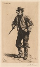 The Man of War, 1886. Thomas Waterman Wood (American, 1823-1903). Etching; sheet: 48.8 x 32.3 cm