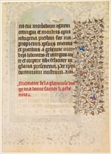 Leaf from a Book of Hours: Text (verso), c. 1415. Workshop of Boucicaut Master (French, Paris,