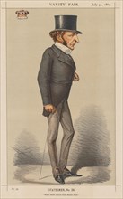 published in Vanity Fair July 31, 1869: Vanity Fair: Statesman No. 26 "When Birth cannot lead,