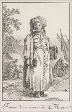 Woman from the Suburbs of Moscow, 1768. Jean Baptiste Le Prince (French, 1734-1781). Etching;